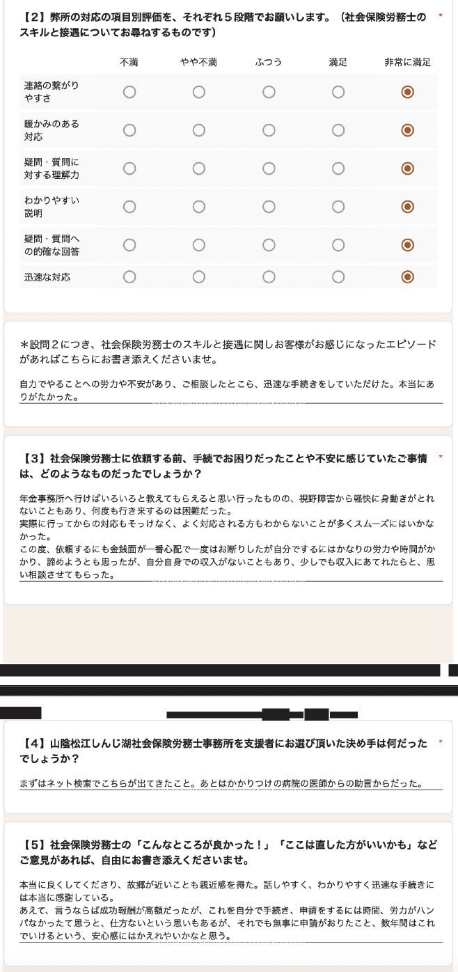 費用をかけてでも無事に認定されたこと、そして更新まではこれで生活できるという安心感には替えられません。