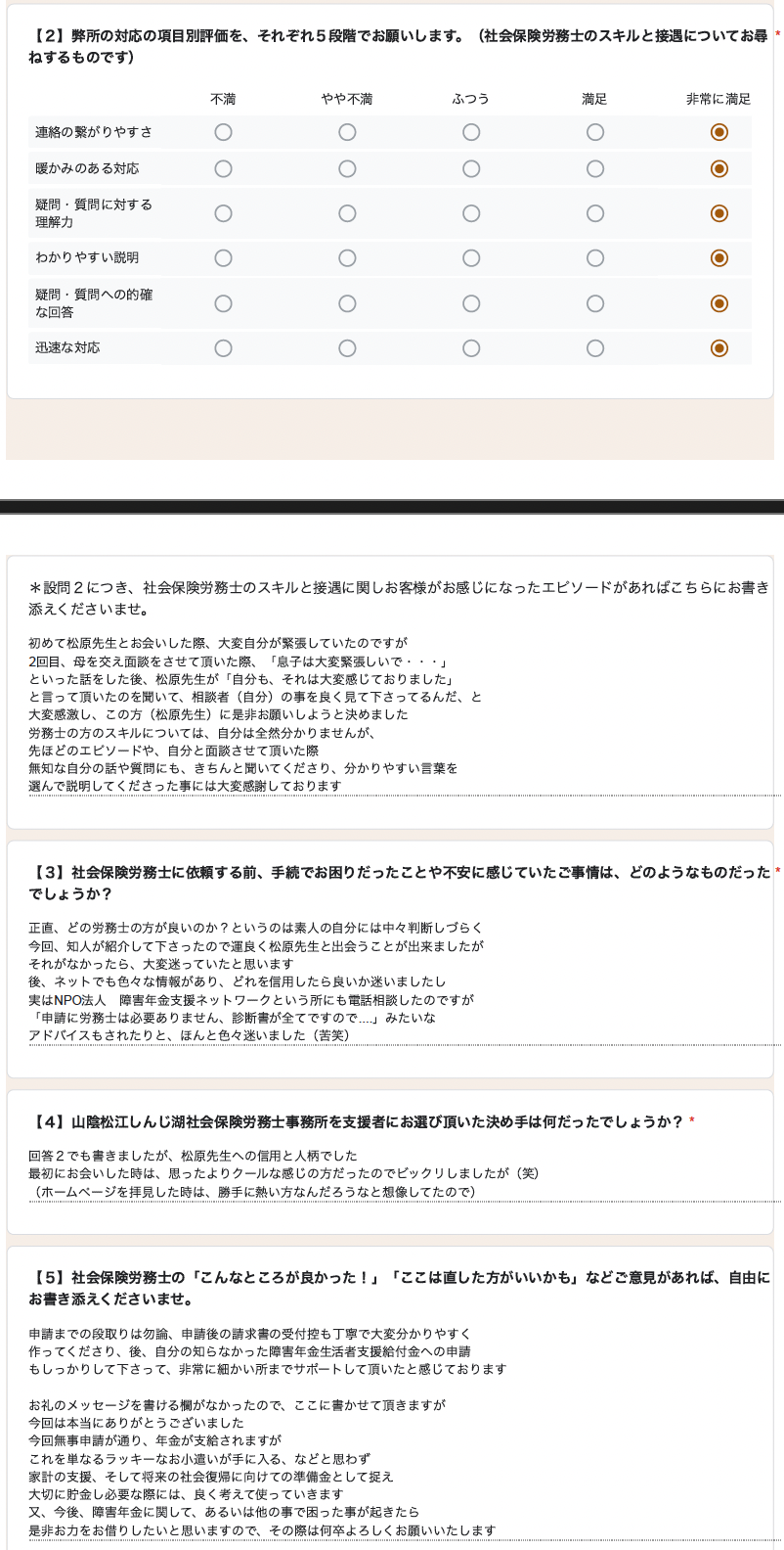 他の社労士や障害者団体にも相談はしたのですが、ネットでも色々な情報があり、どれを信用したら良いか迷いました。